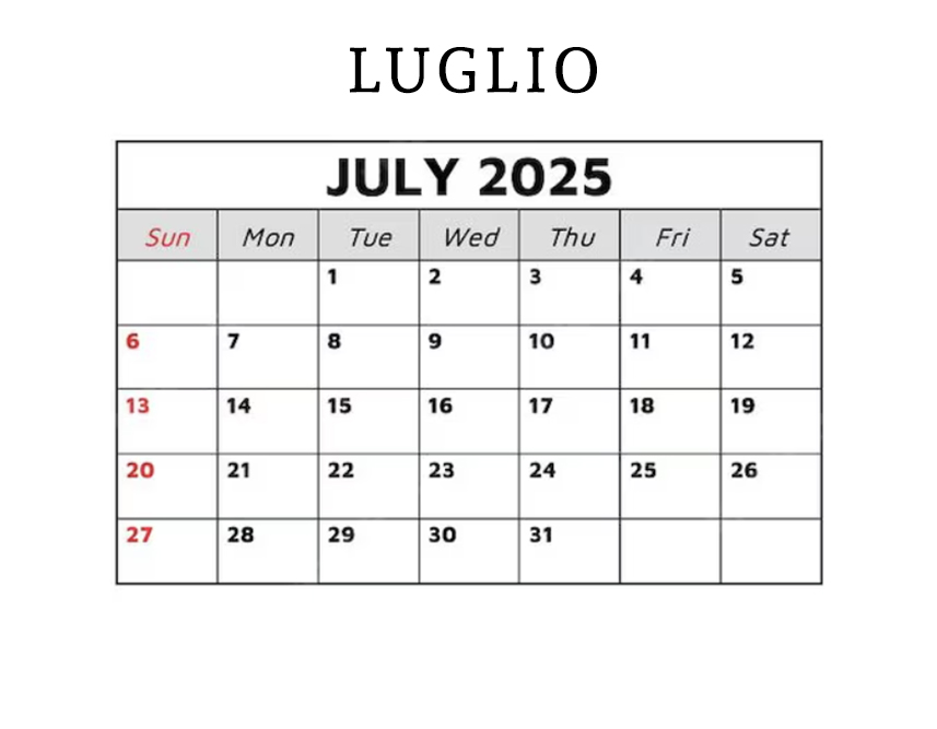 Luglii/July